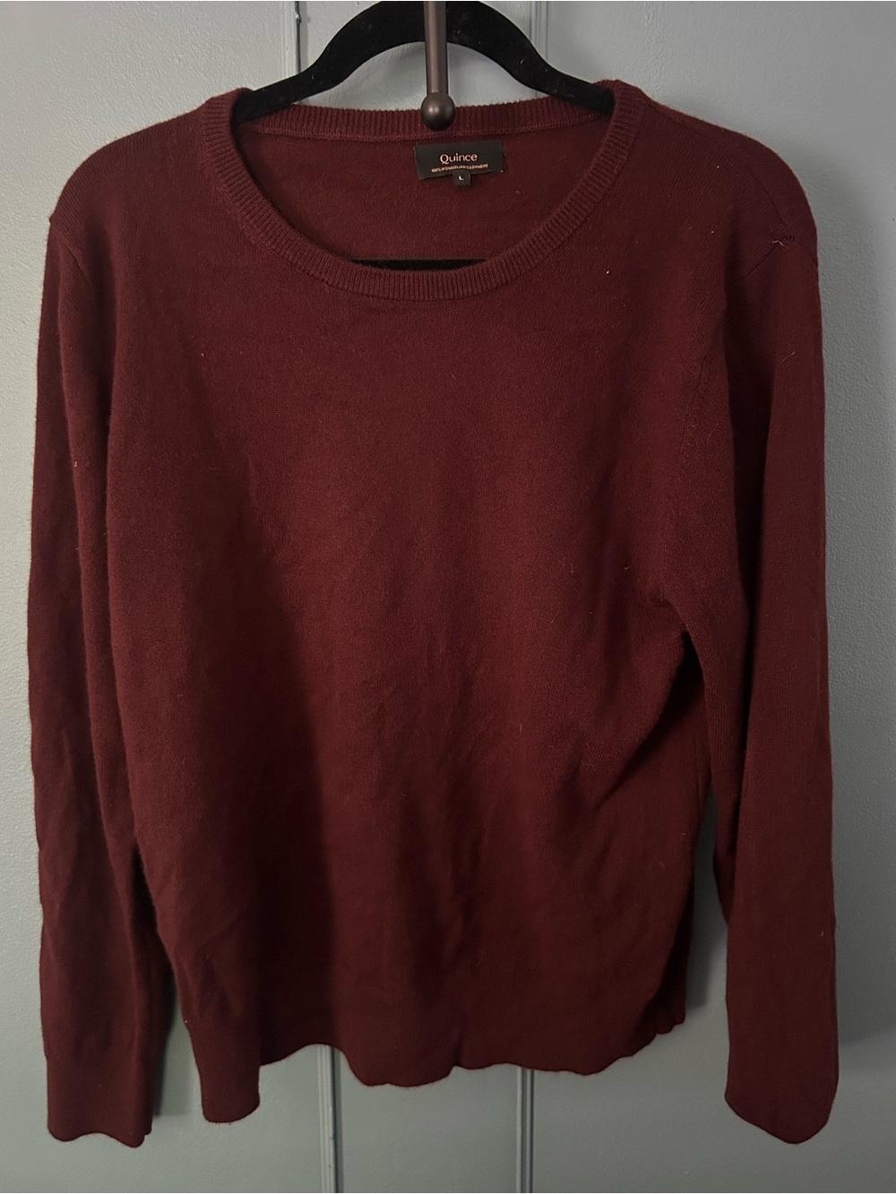Quince Crewneck Sweater - Deep Burgundy